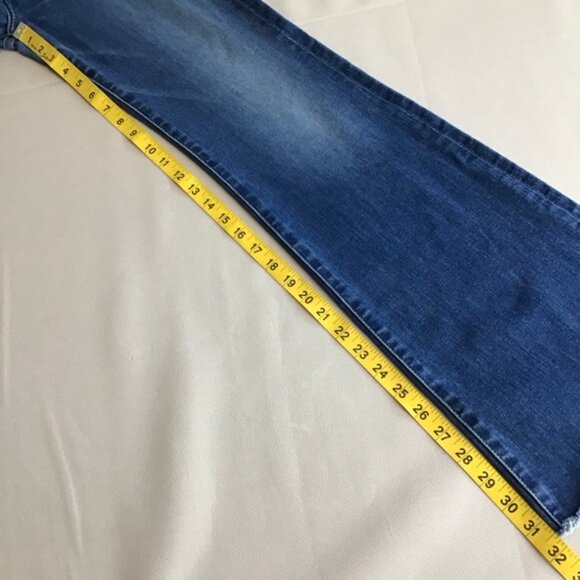 7 For All Mankind Dojo Dark Wash Denim Stretch Jeans - Picture 11 of 15